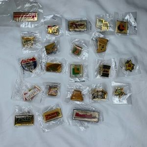 vintage California lottery promotional collectible pins (collection of 22)